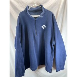 Lakeview Baseball Club‎ Fleece Jacket Navy Blue 1/4 Zip Size 3XL
